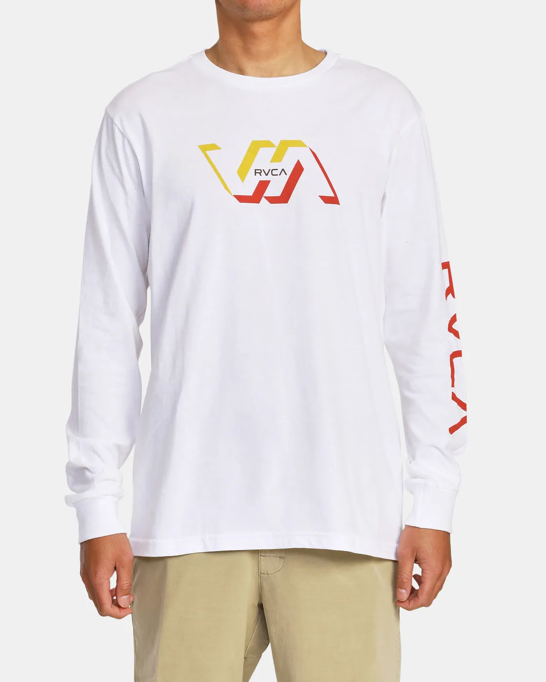 Facets Long Sleeve Tee - White