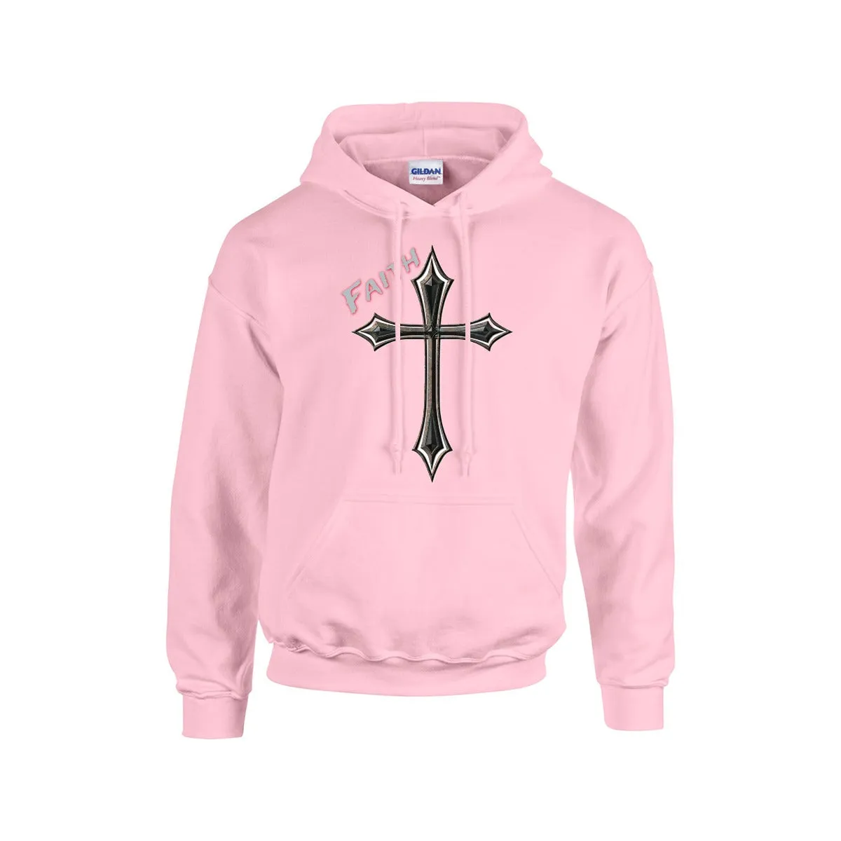 FAITH WITH SHARP CROSS DESIGN Hoodie For The USA |Gildan 18500