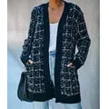 FashionSierra - Fitshinling Bohemian Plaid Cardigans Vintage Long Coat Female Jacket Knitwear Winter Slim Sweater