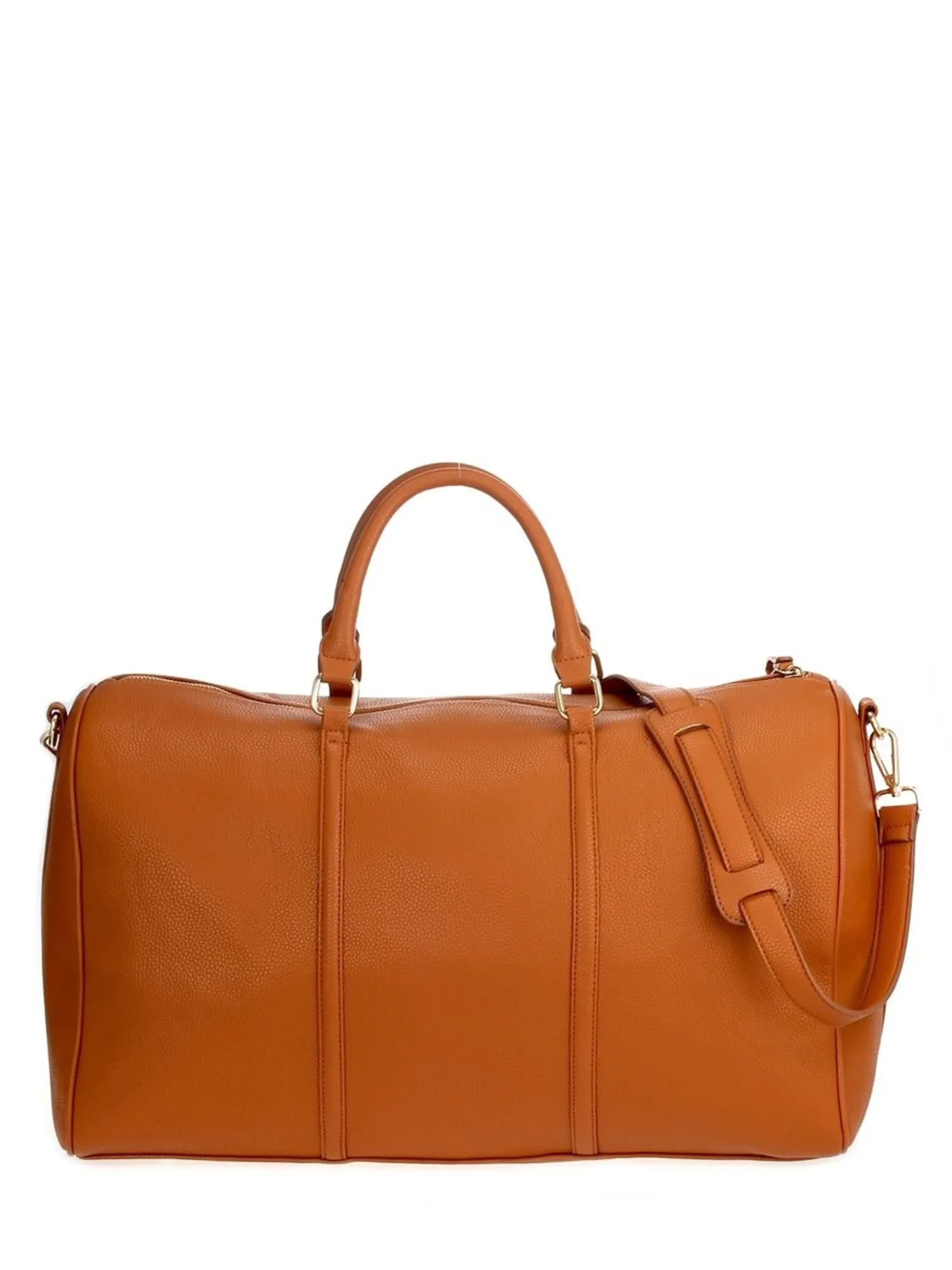 Faux Leather Weekender Bag