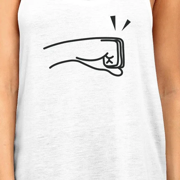 Fists Pound BFF Matching White Tank Tops