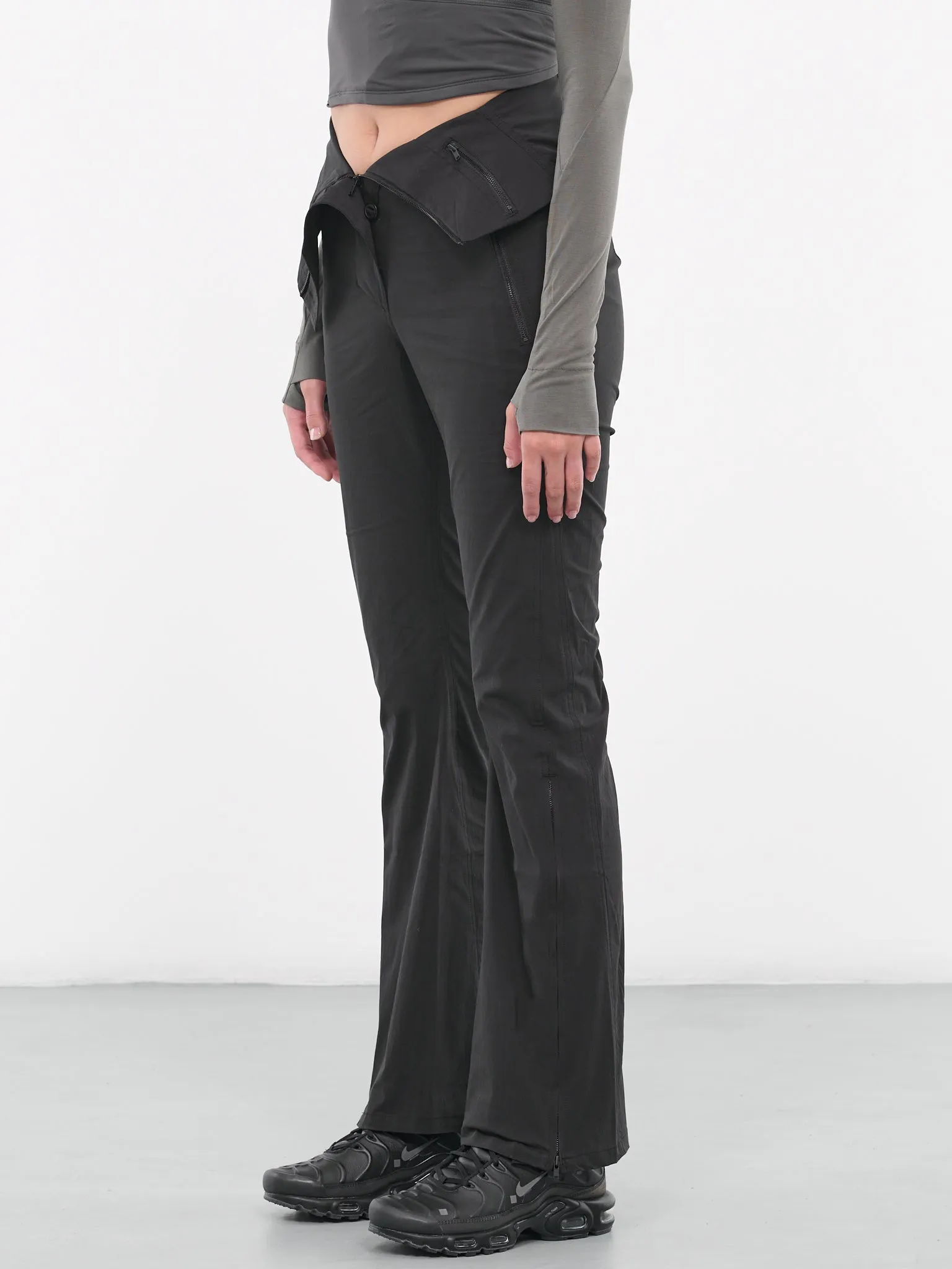 Folded Waist Trousers (PT1K-BLACK-F23)