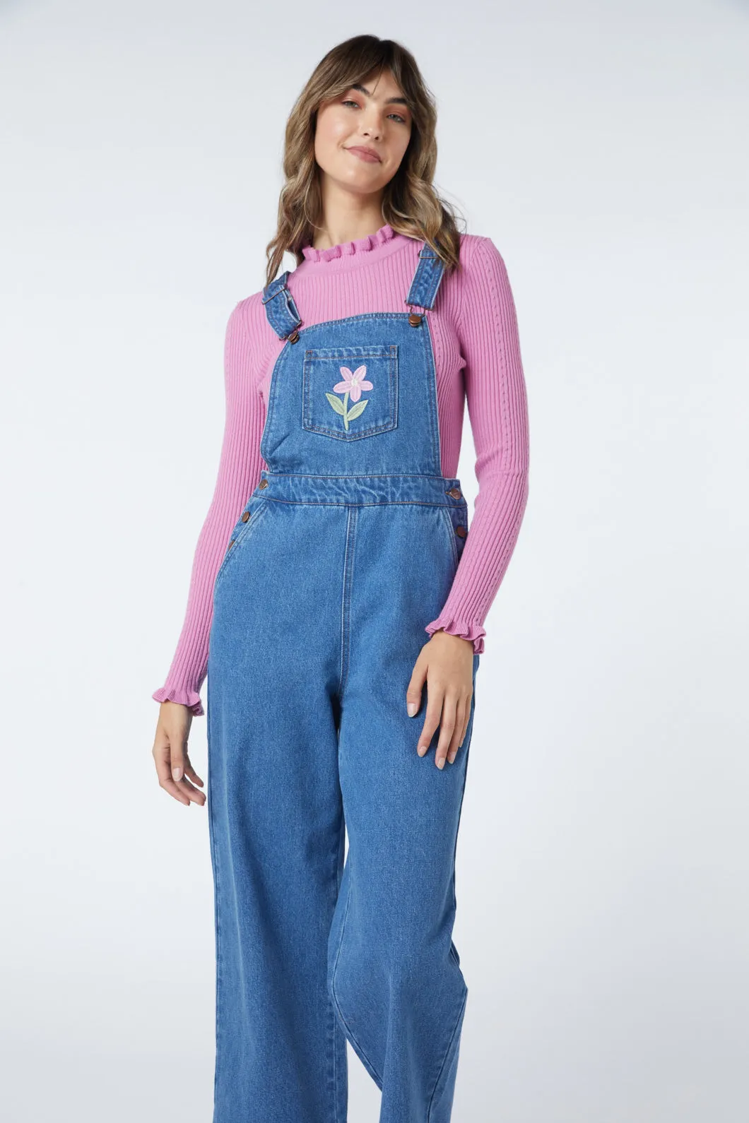 Garden Embroidered Overall