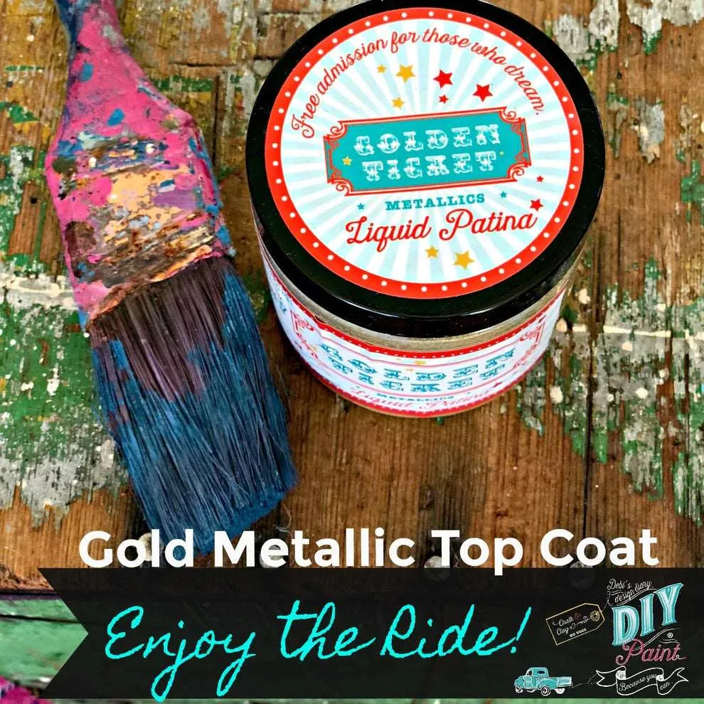 Golden Ticket Gold Liquid Patina - DIY Paint Co