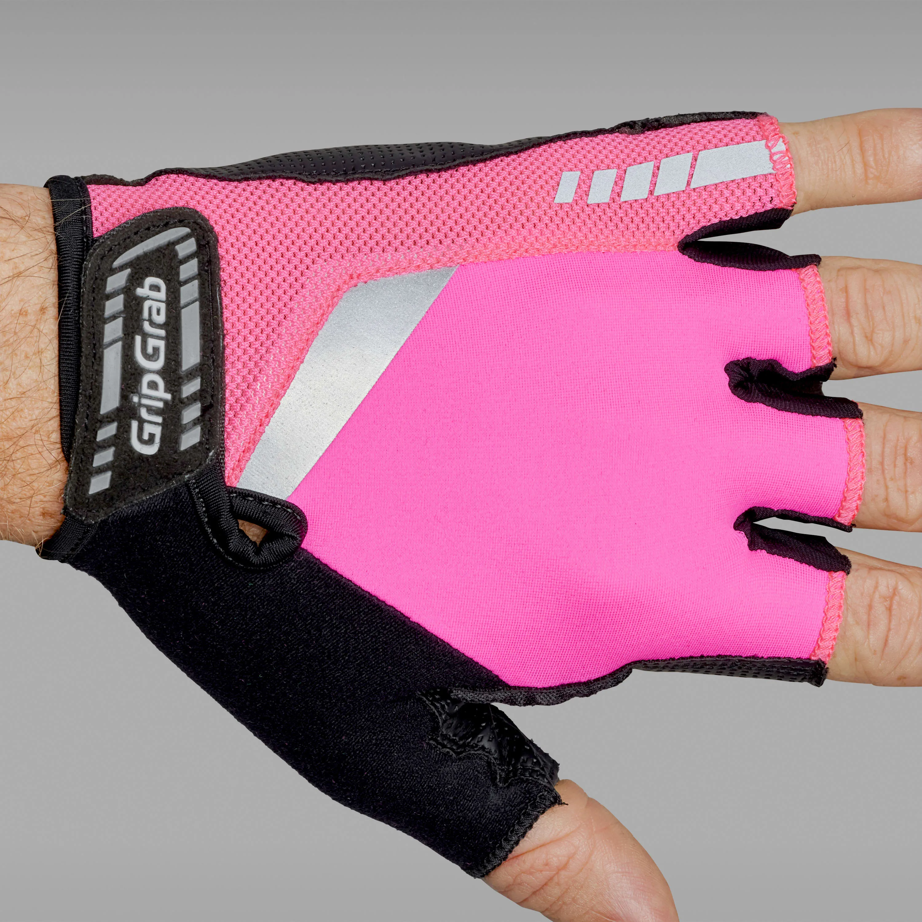 Gripgrab ProGel Hi-Vis Padded Gloves Pink Hi-Vis | Buy Gripgrab ProGel Hi-Vis Padded Gloves Pink Hi-Vis here | Outnorth