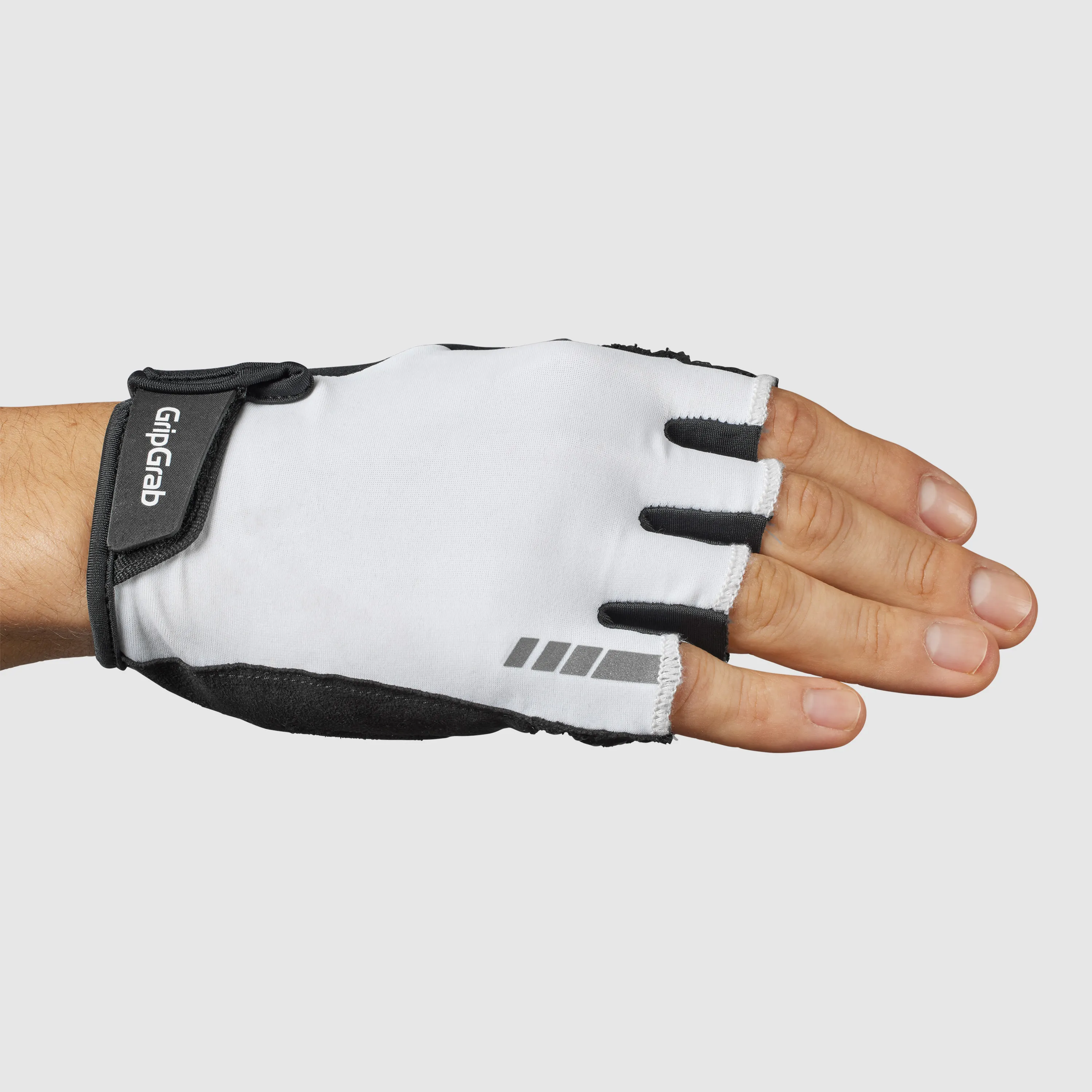 Gripgrab ProRide RC Max Padded Short Finger Summer Gloves White | Buy Gripgrab ProRide RC Max Padded Short Finger Summer Gloves White here | Outnorth