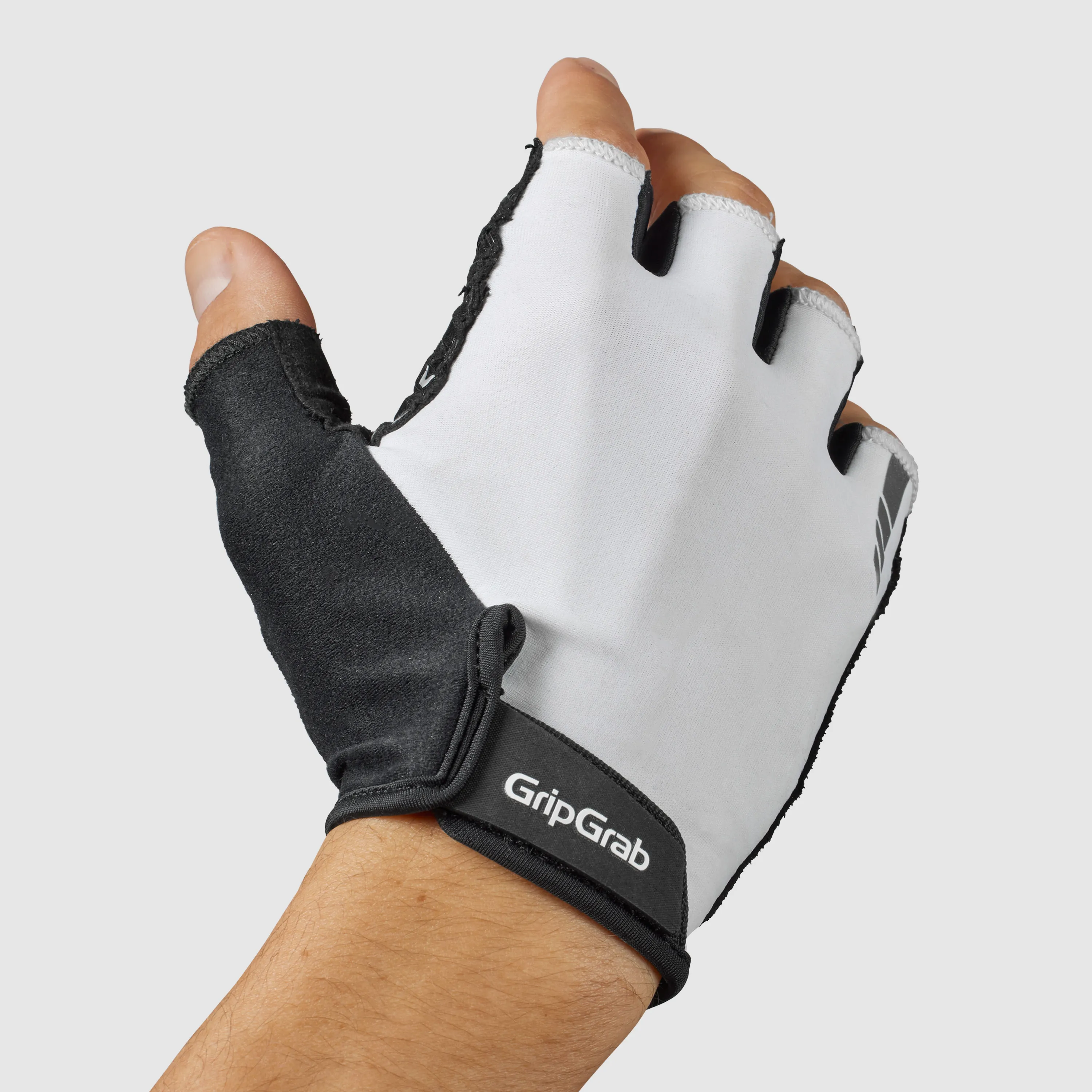 Gripgrab ProRide RC Max Padded Short Finger Summer Gloves White | Buy Gripgrab ProRide RC Max Padded Short Finger Summer Gloves White here | Outnorth