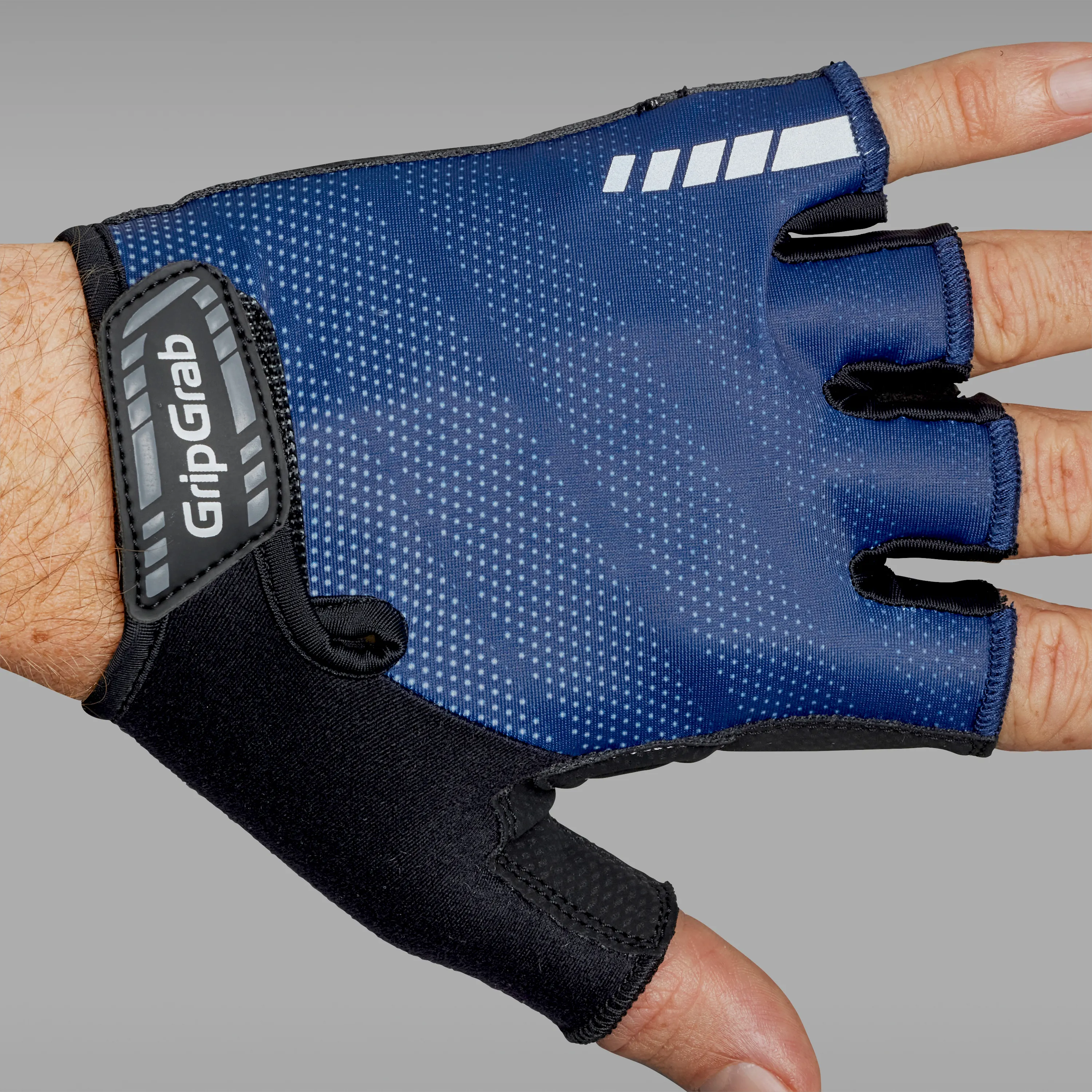 Gripgrab Rouleur Padded Short Finger Glove Navy | Buy Gripgrab Rouleur Padded Short Finger Glove Navy here | Outnorth