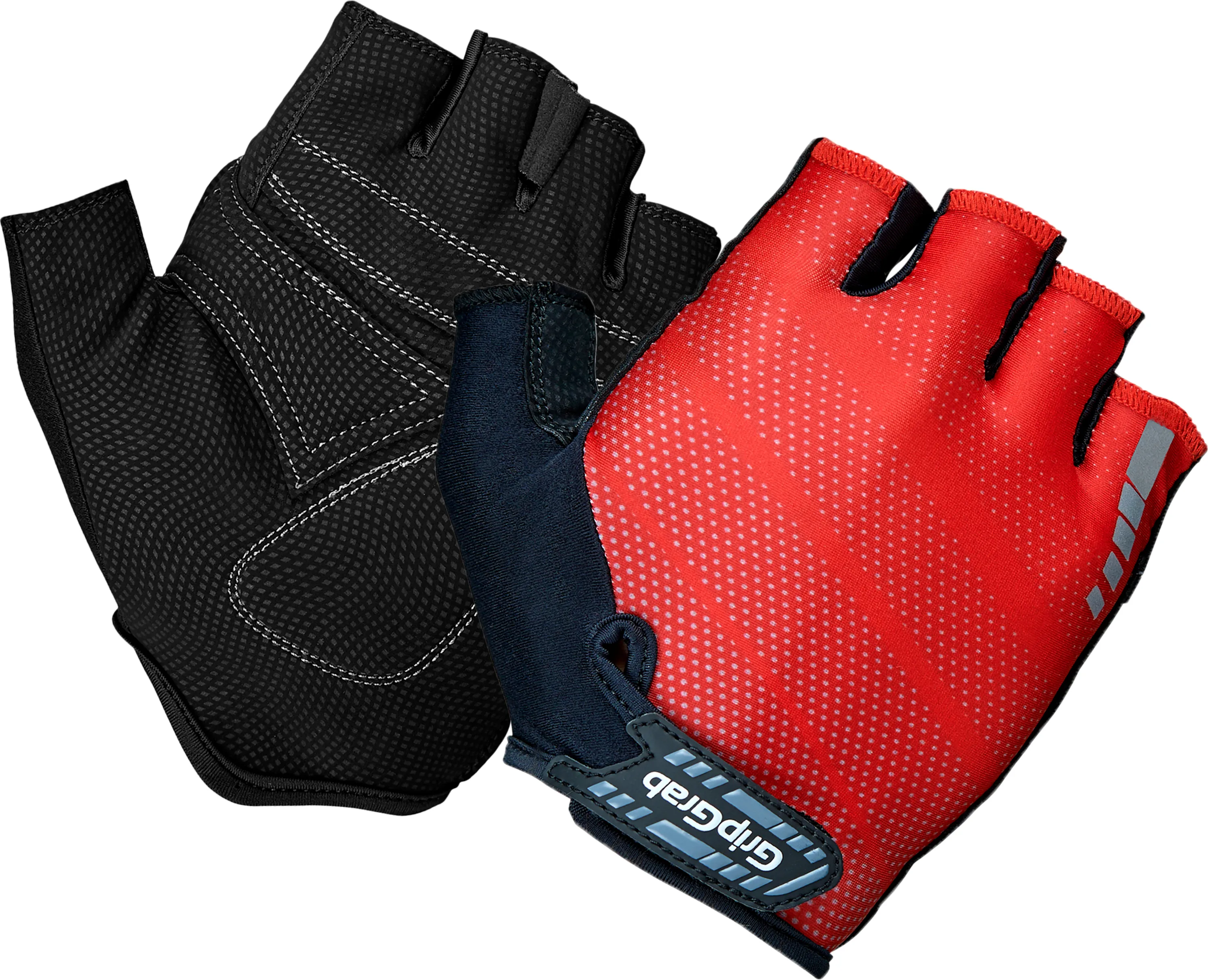 Gripgrab Rouleur Padded Short Finger Glove Red | Buy Gripgrab Rouleur Padded Short Finger Glove Red here | Outnorth