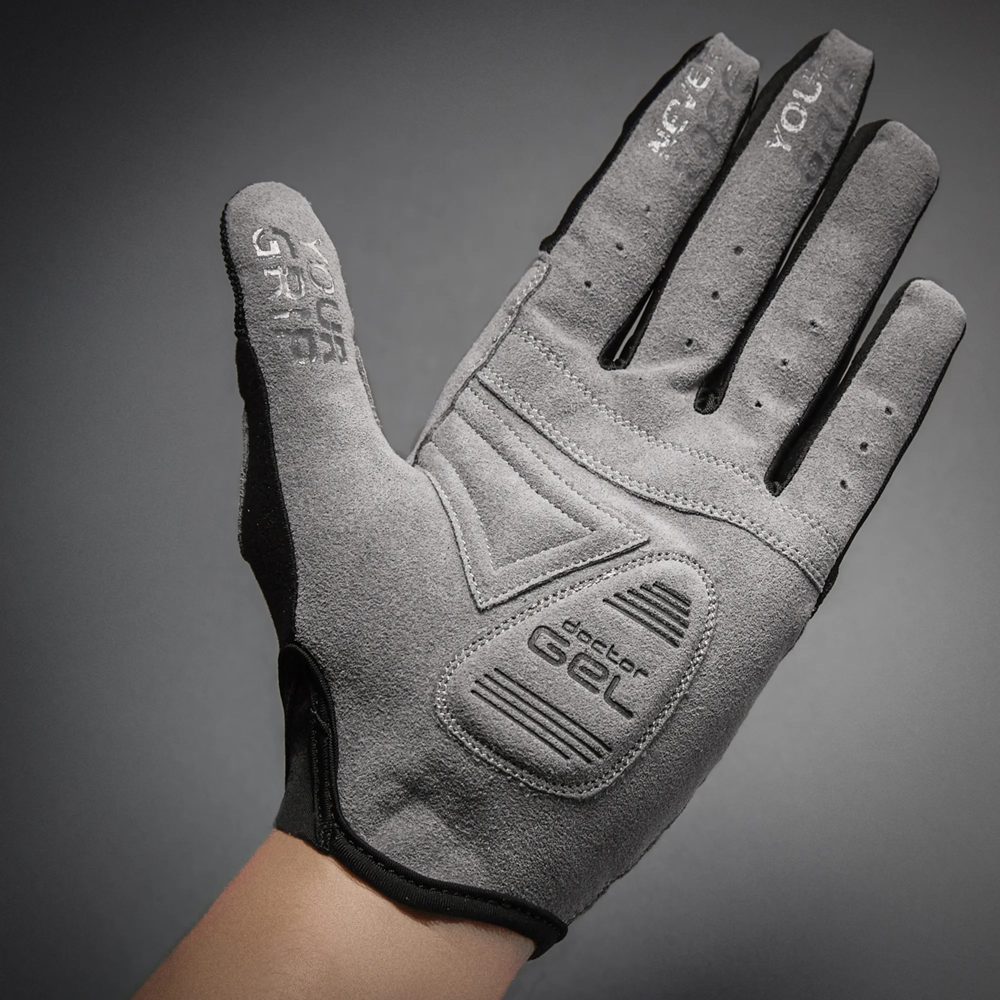 Gripgrab Women&#x27;s Shark Padded Full Finger Glove Black | Buy Gripgrab Women&#x27;s Shark Padded Full Finger Glove Black here | Outnorth