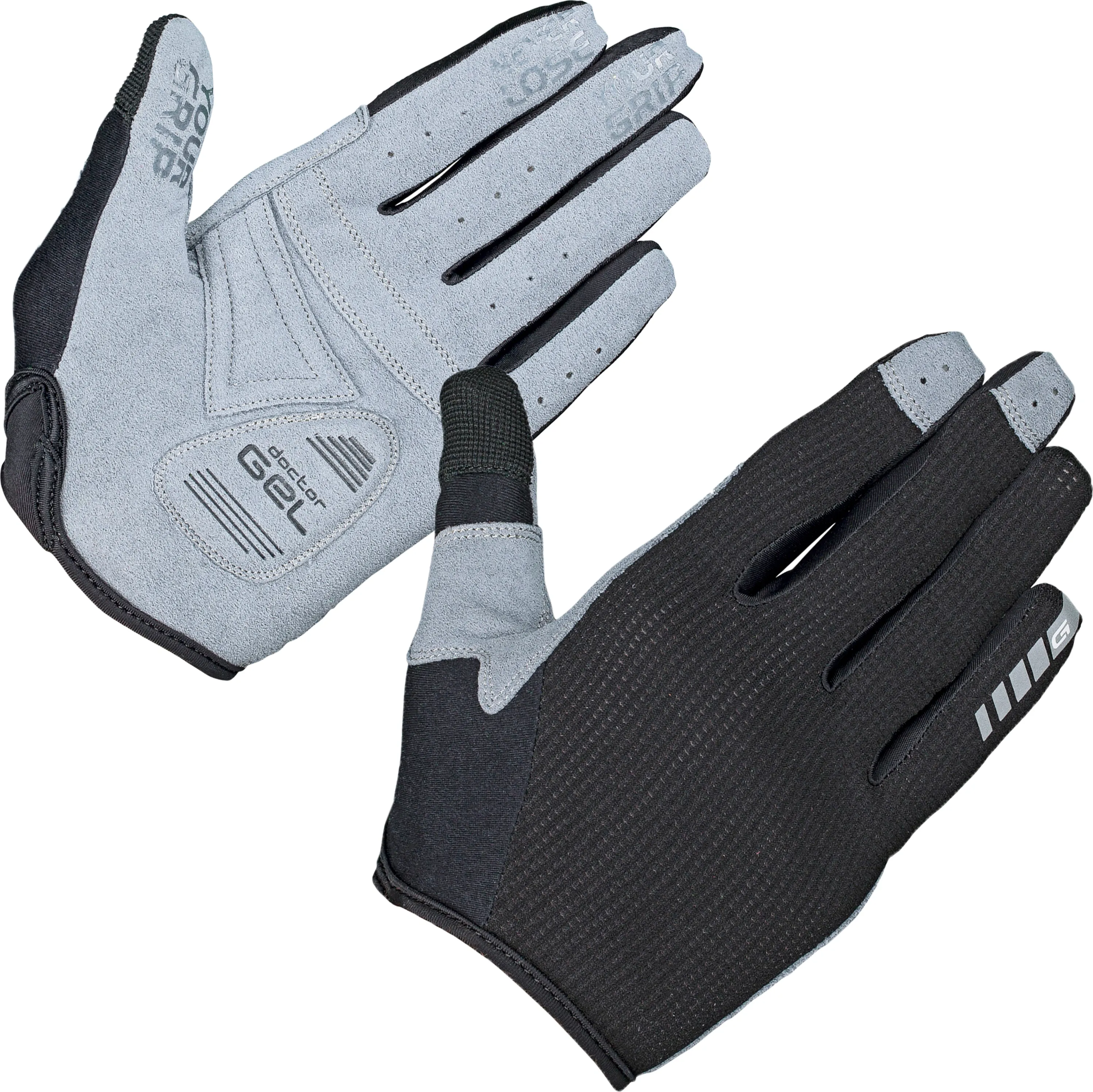 Gripgrab Women&#x27;s Shark Padded Full Finger Glove Black | Buy Gripgrab Women&#x27;s Shark Padded Full Finger Glove Black here | Outnorth