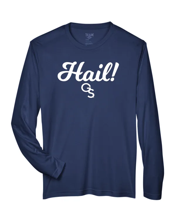 HAIL! GS Long Sleeve Performance Tee - Navy