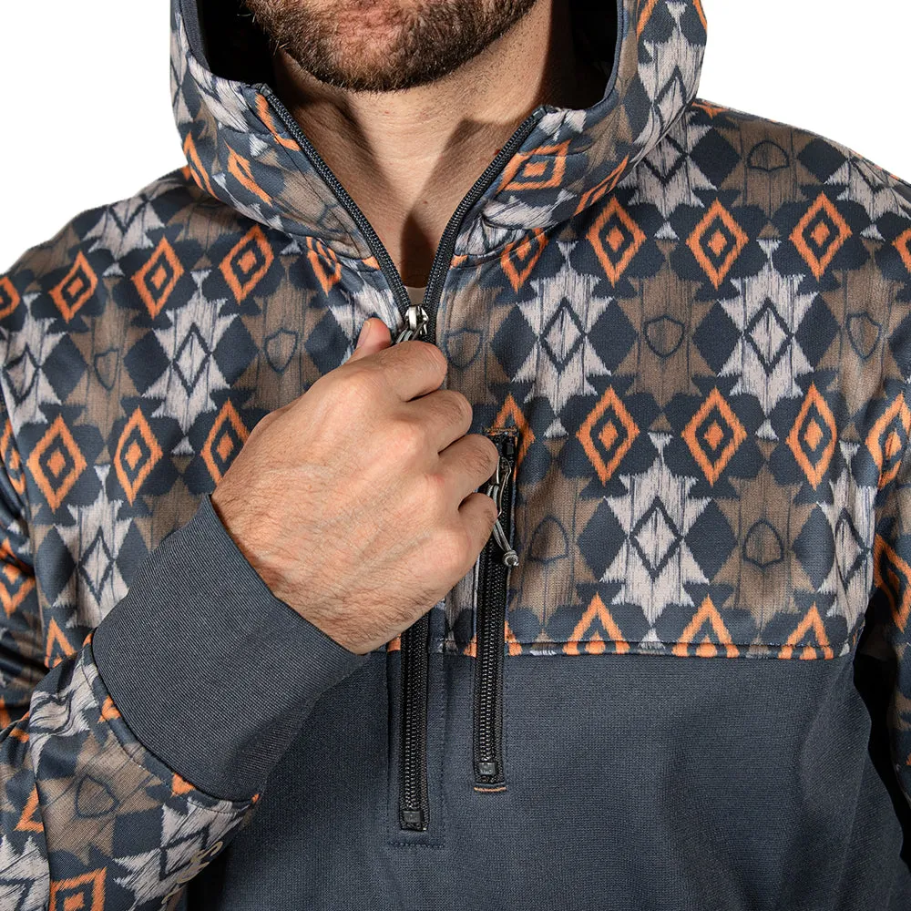 Half Zip Performance Hoodie | Chevron Cowboy PreOrder