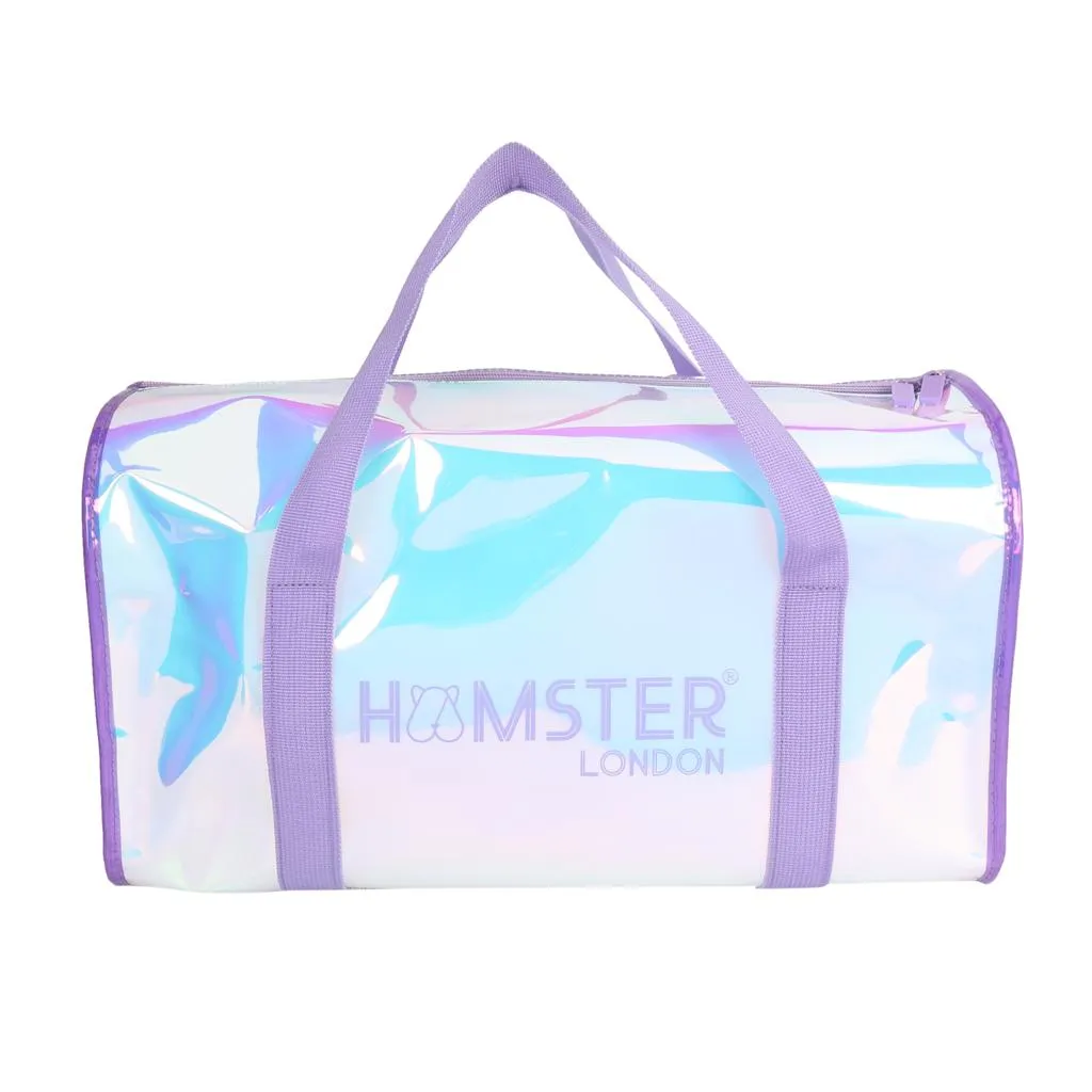 Hamster London Shiny Classic Duffle Bag Purple With Personalization