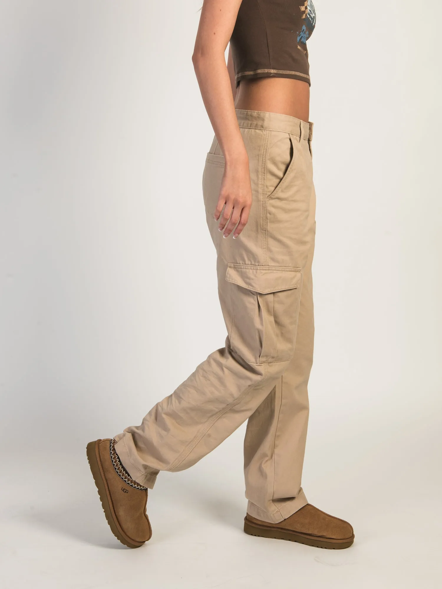 HARLOW DEE STRAIGHT FIT CARGO - SAND