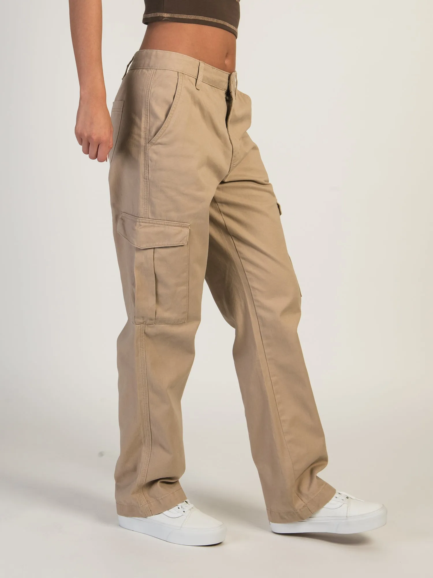 HARLOW DEE STRAIGHT FIT CARGO - SAND