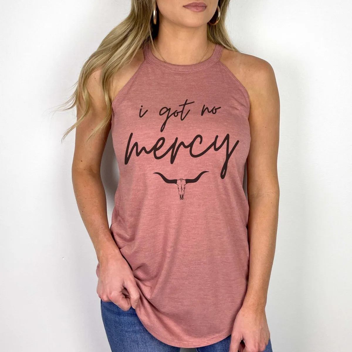 I Got No Mercy High Neck Tank