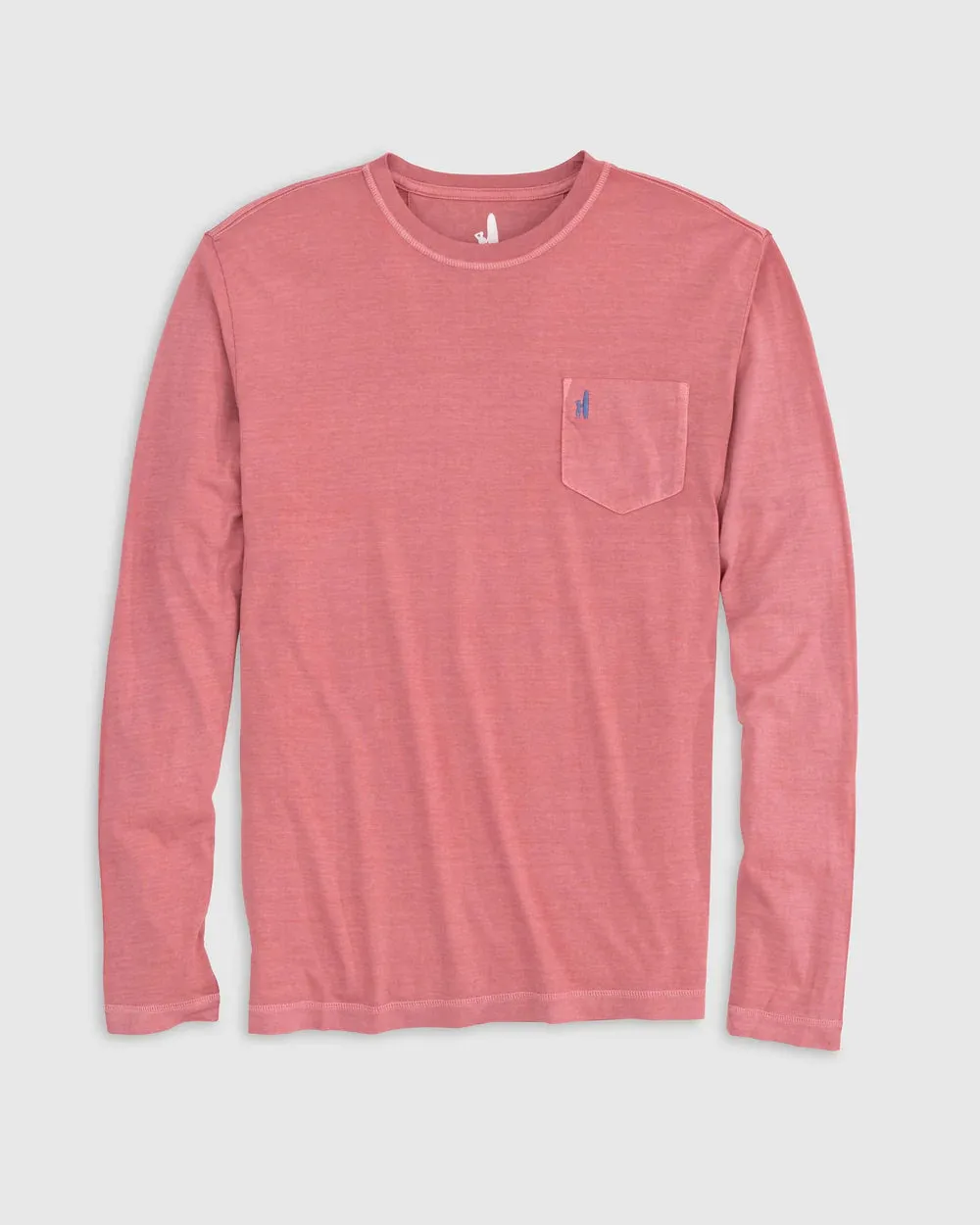 Johnnie-O Brennan Long Sleeve T-Shirt In Malibu Red