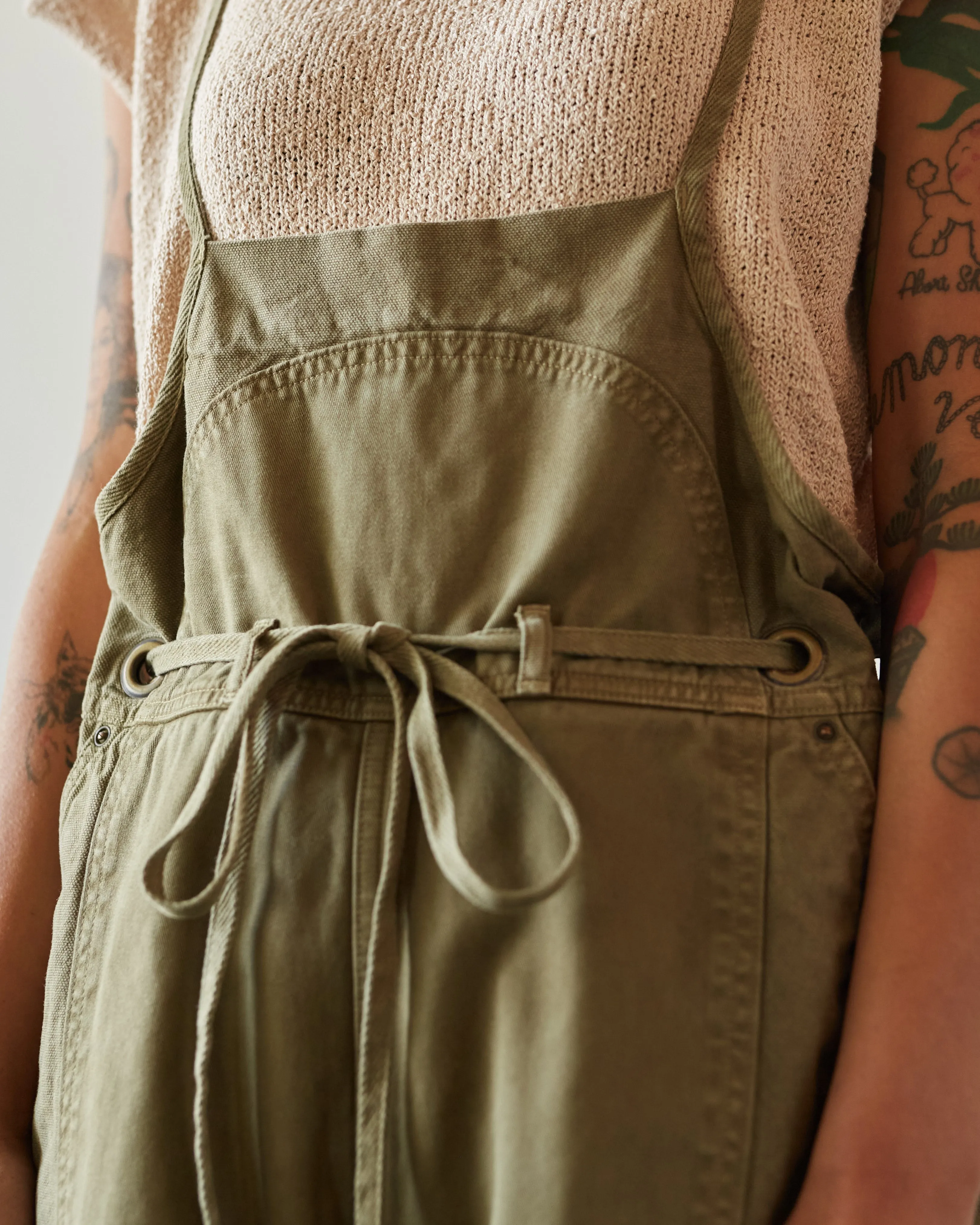 Kapital Light Canvas Welder Overall, Khaki