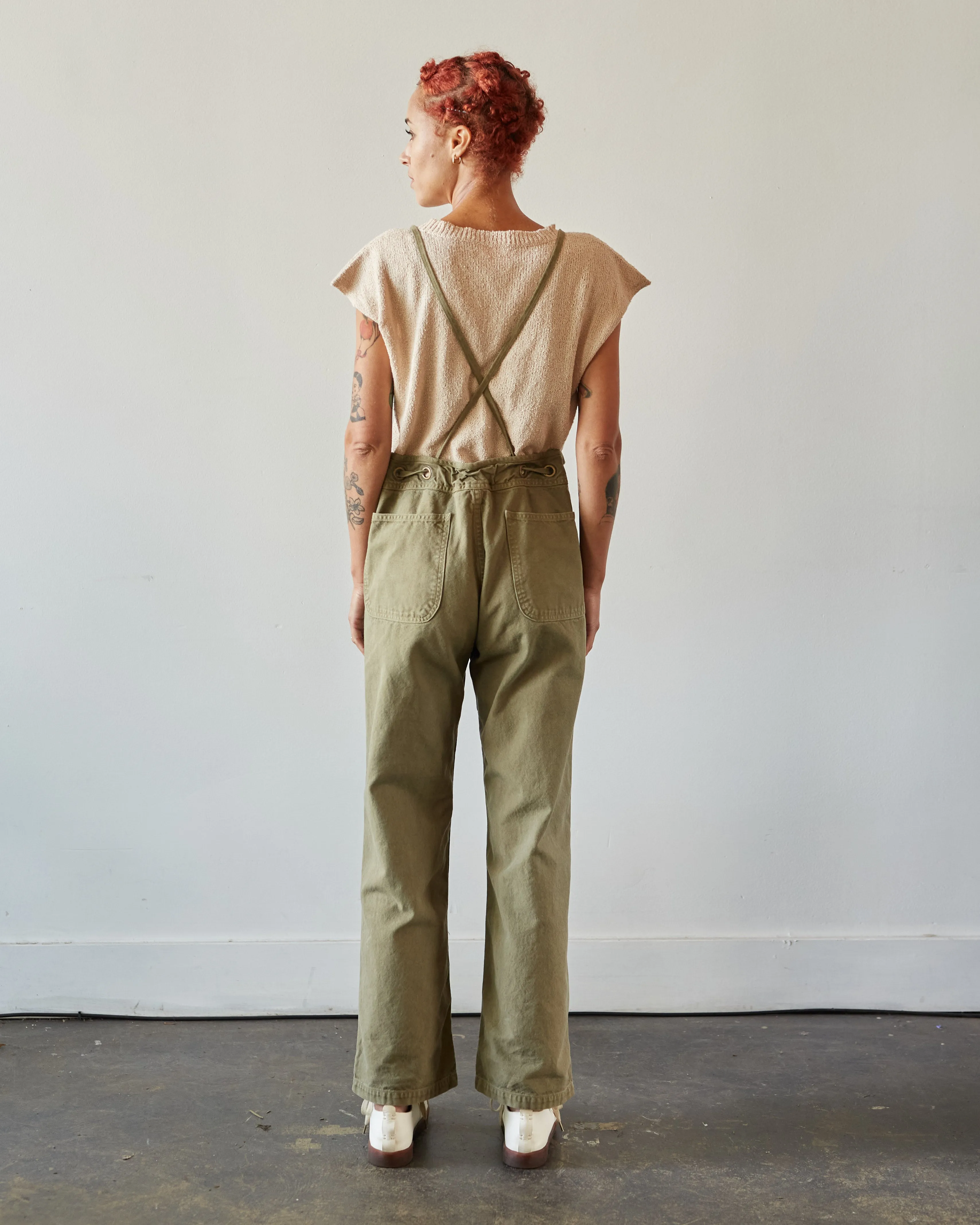 Kapital Light Canvas Welder Overall, Khaki