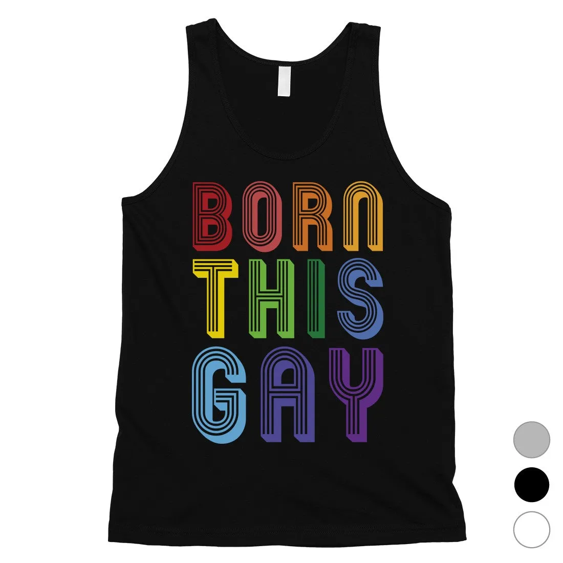 LGBT Born This Gay Rainbow Mens Tank Top