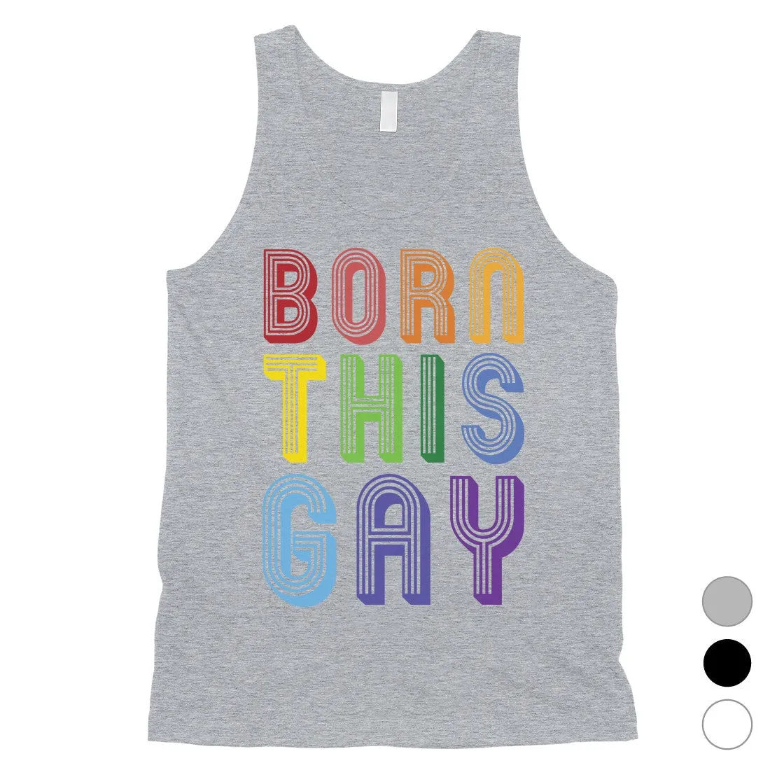 LGBT Born This Gay Rainbow Mens Tank Top