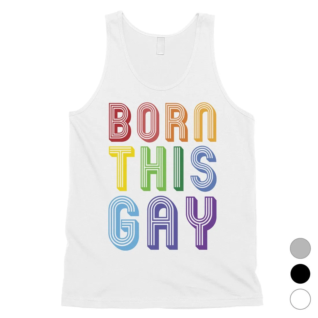 LGBT Born This Gay Rainbow Mens Tank Top