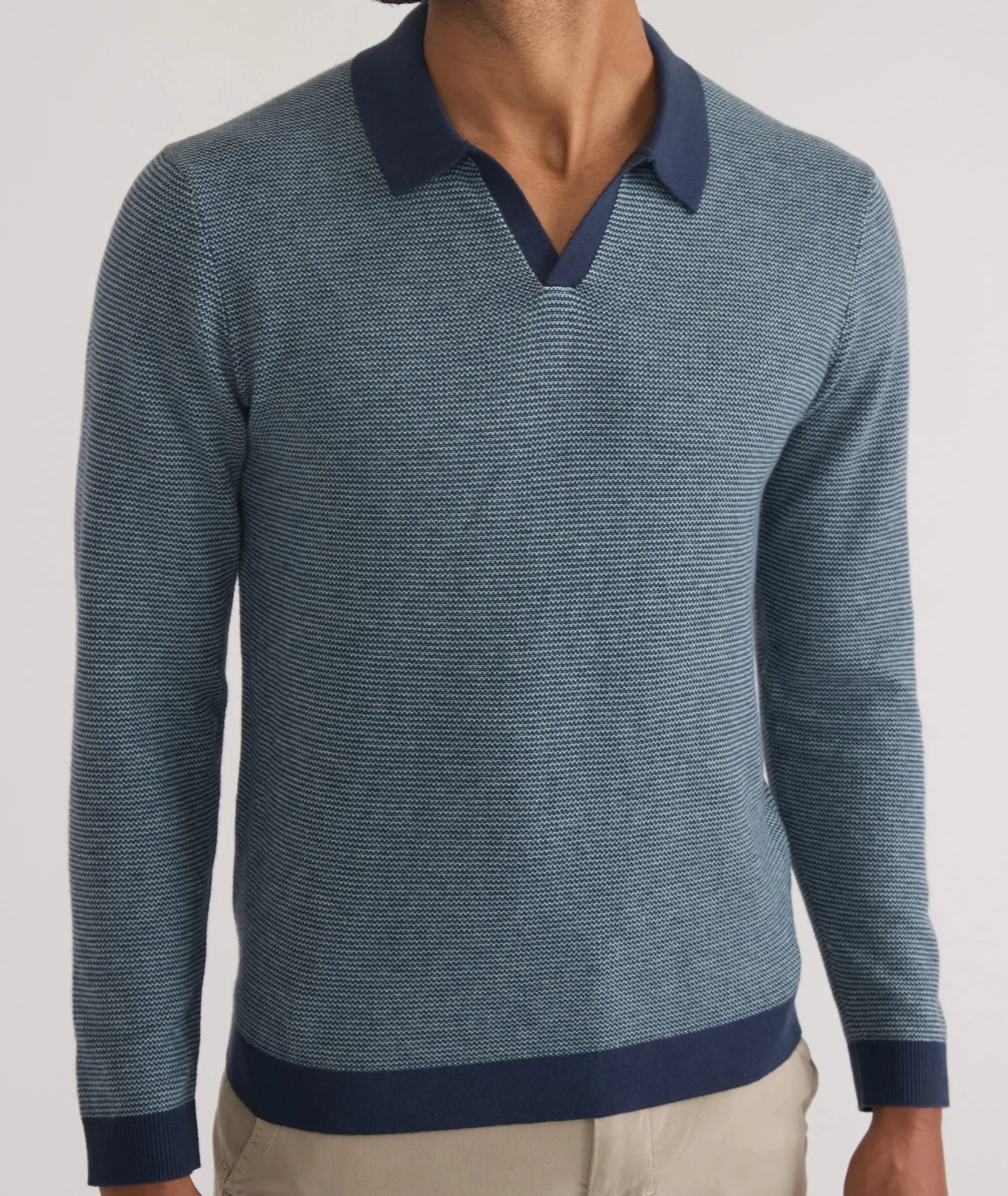 Liam Long Sleeve Sweater Polo