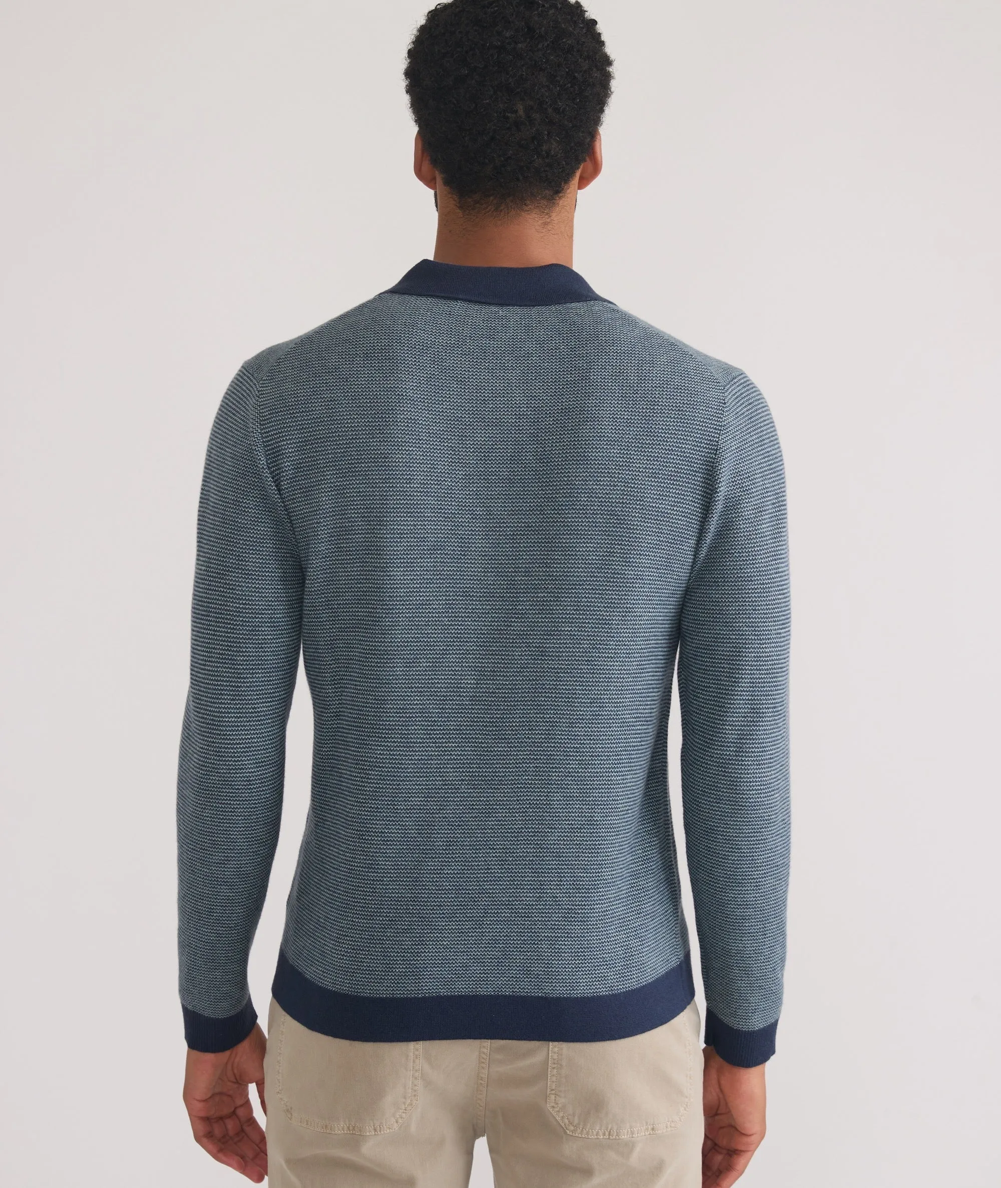 Liam Long Sleeve Sweater Polo