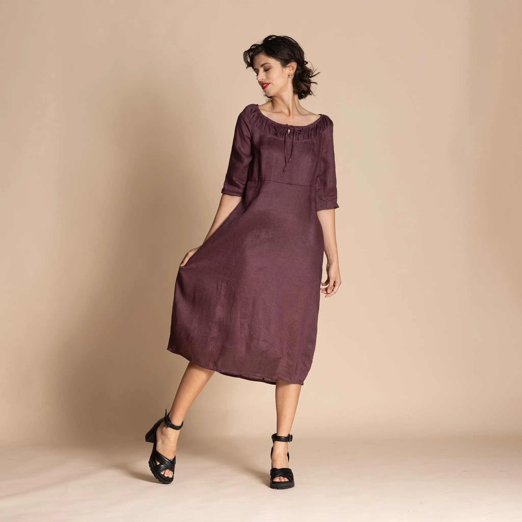 linen charlotte romance dress