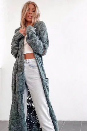 Long Knitted Bohemian Open Stitch Cardigan