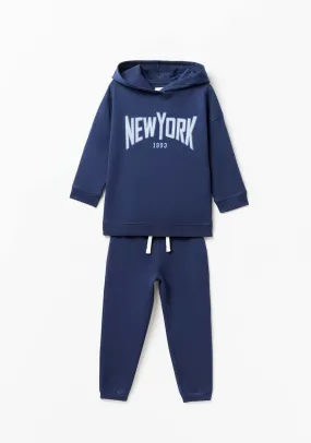 Long Sleeve New York Tracksuit - Navy