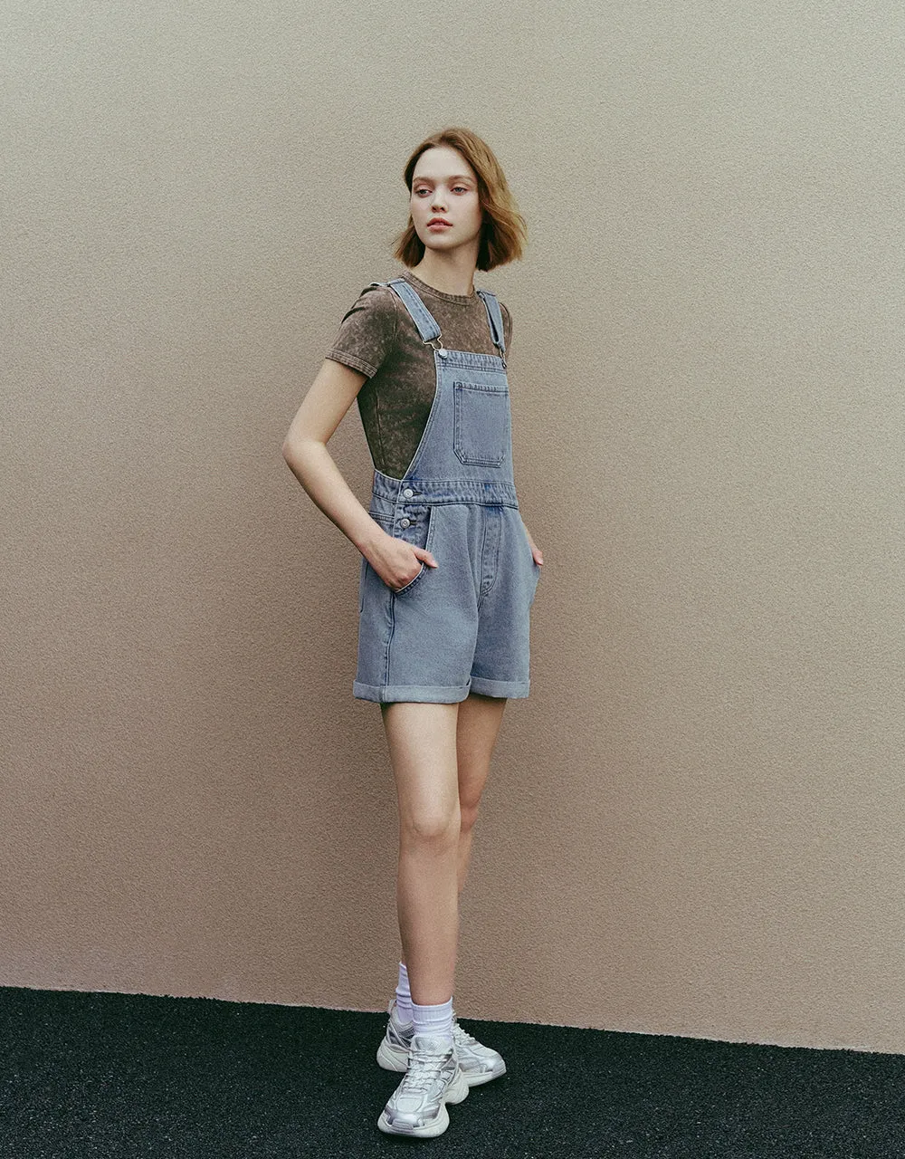 Loose Denim Overall