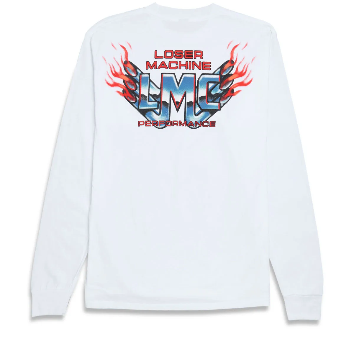 Loser Machine Hot Exhaust Long Sleeve T-Shirt - White