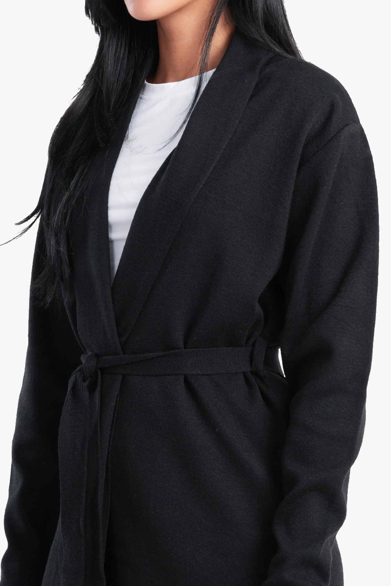 Lounge Cardigan with Folded Collar