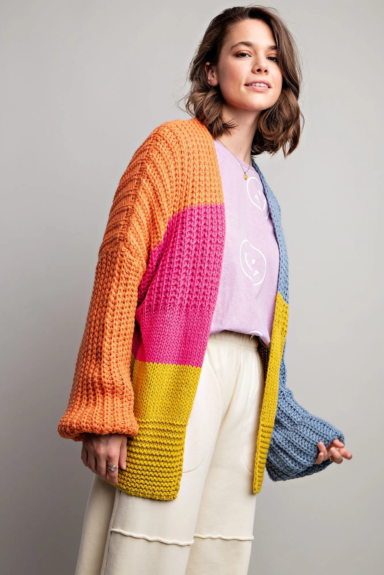 Lucy Color Block Cardigan