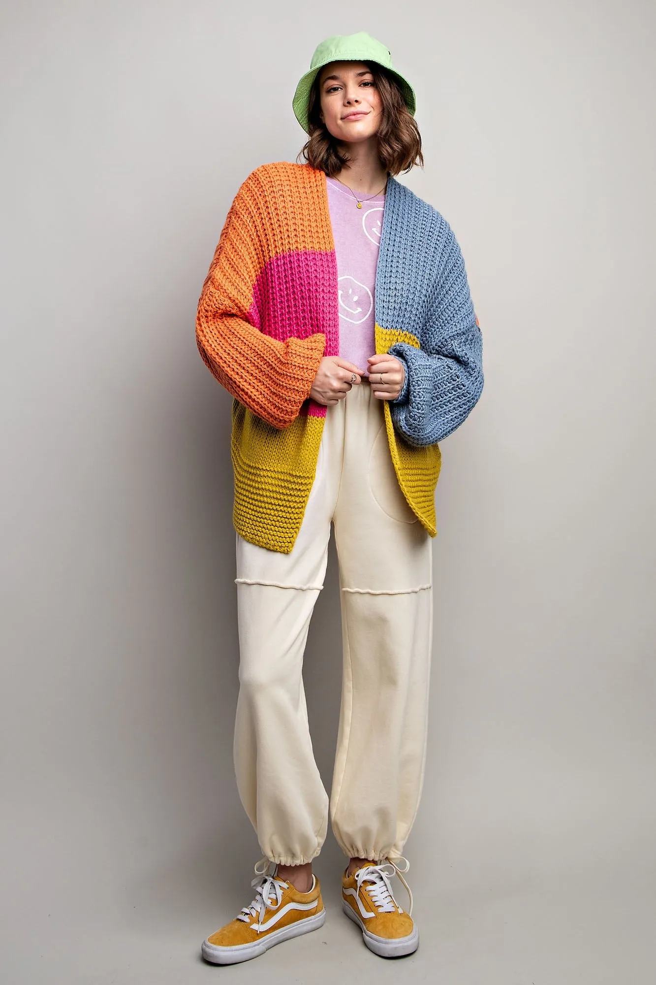 Lucy Color Block Cardigan