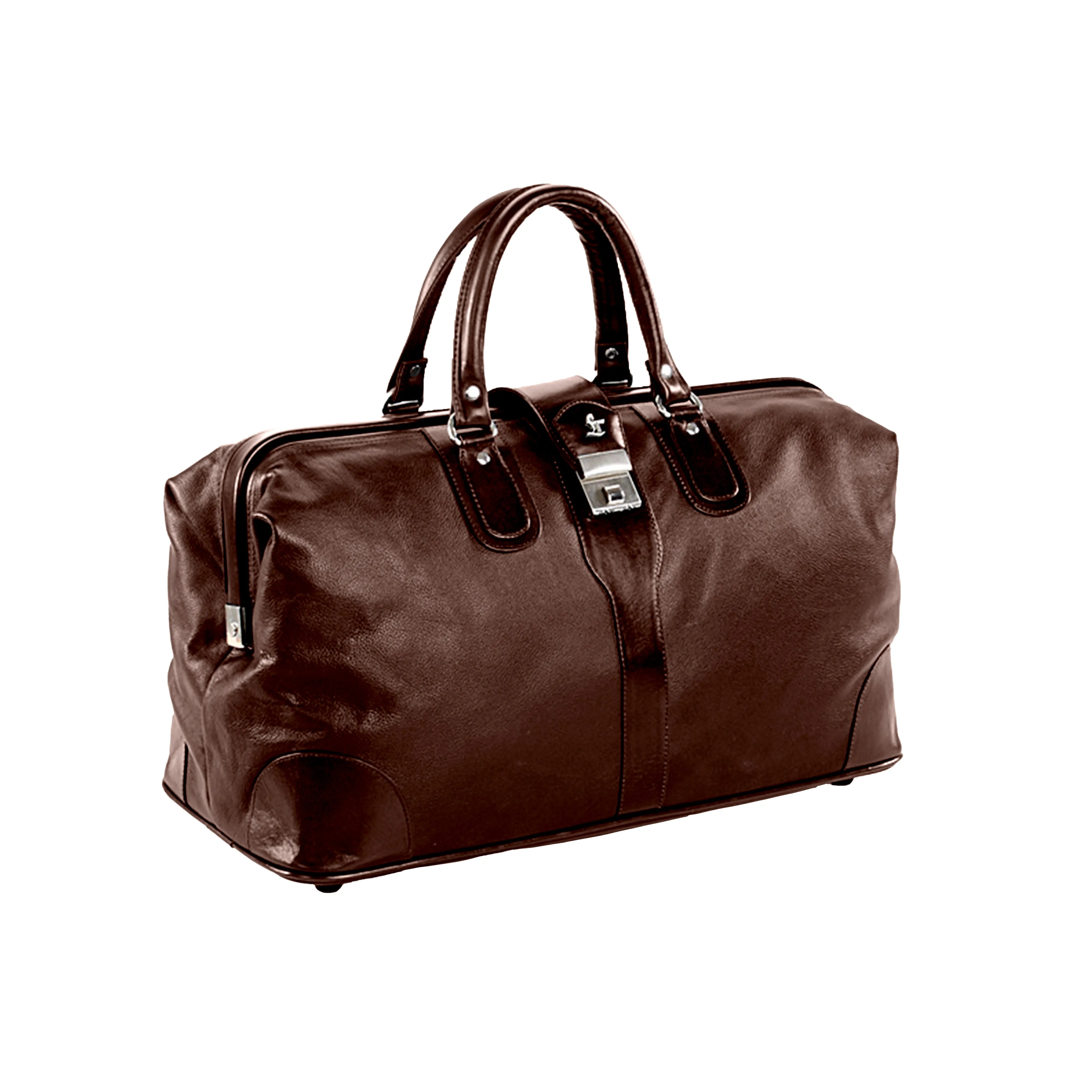 Luxury 97 | Leather Duffle Bag For Men | For Travel | Colour: Black, Brown & Blue