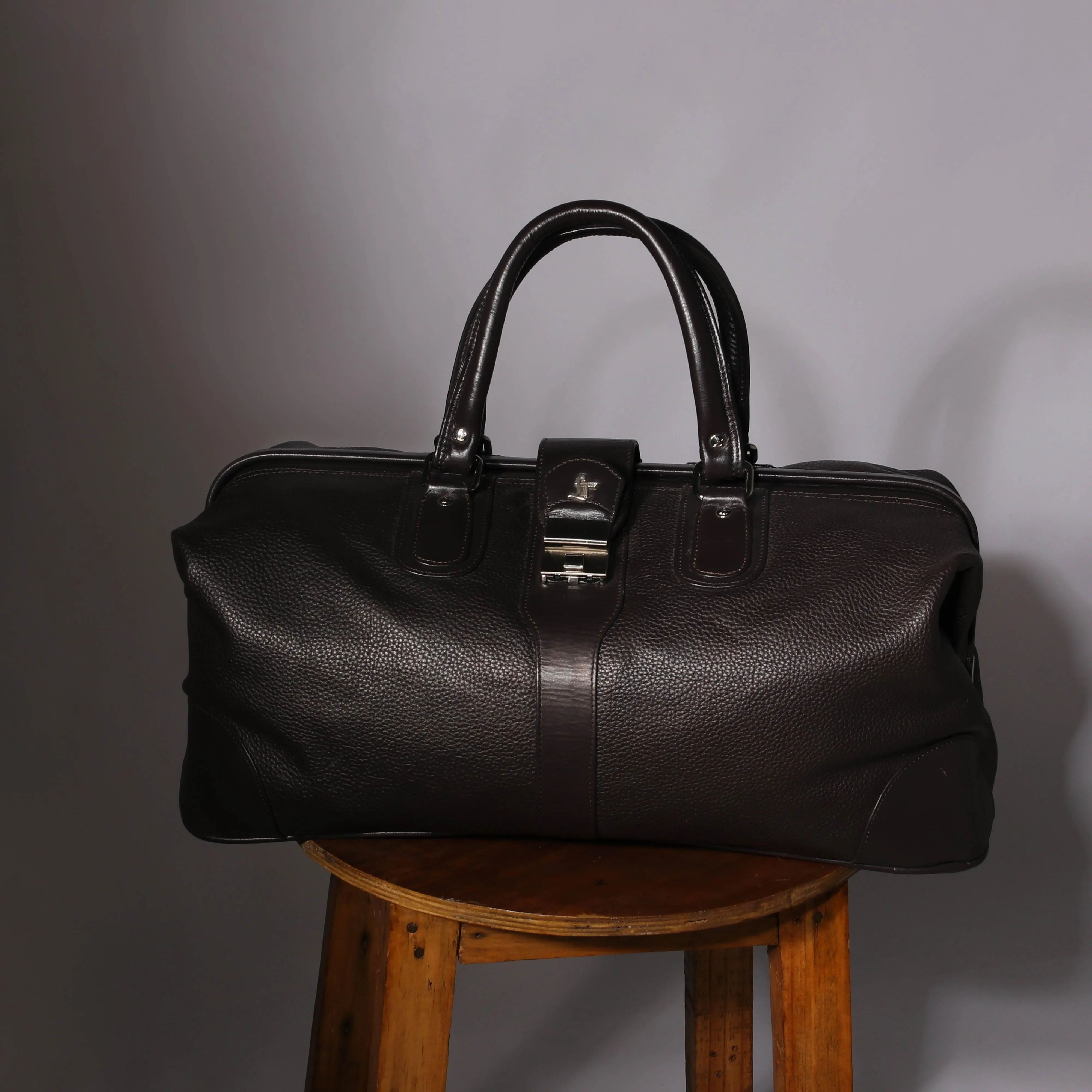 Luxury 97 | Leather Duffle Bag For Men | For Travel | Colour: Black, Brown & Blue