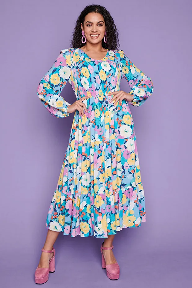 Madie Chalky Floral Dress