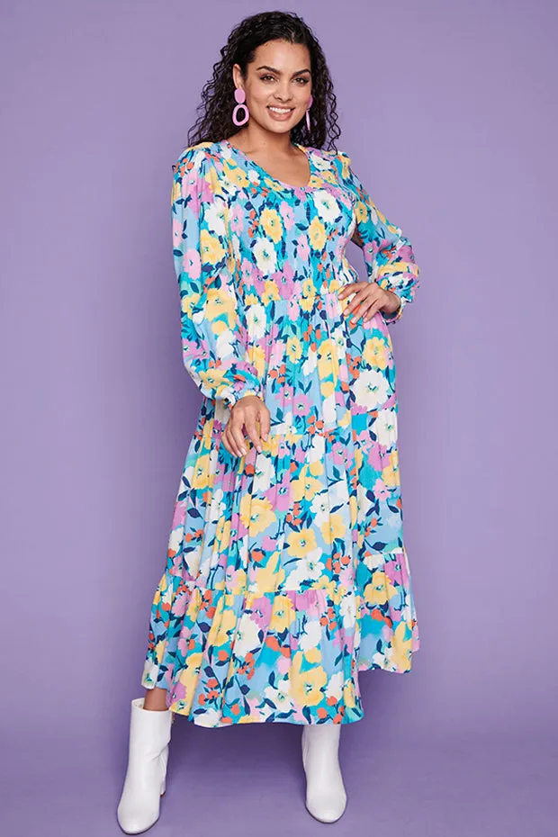 Madie Chalky Floral Dress