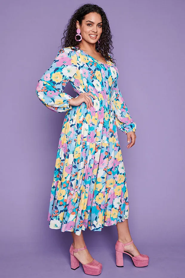 Madie Chalky Floral Dress