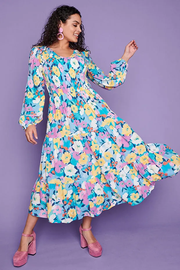 Madie Chalky Floral Dress