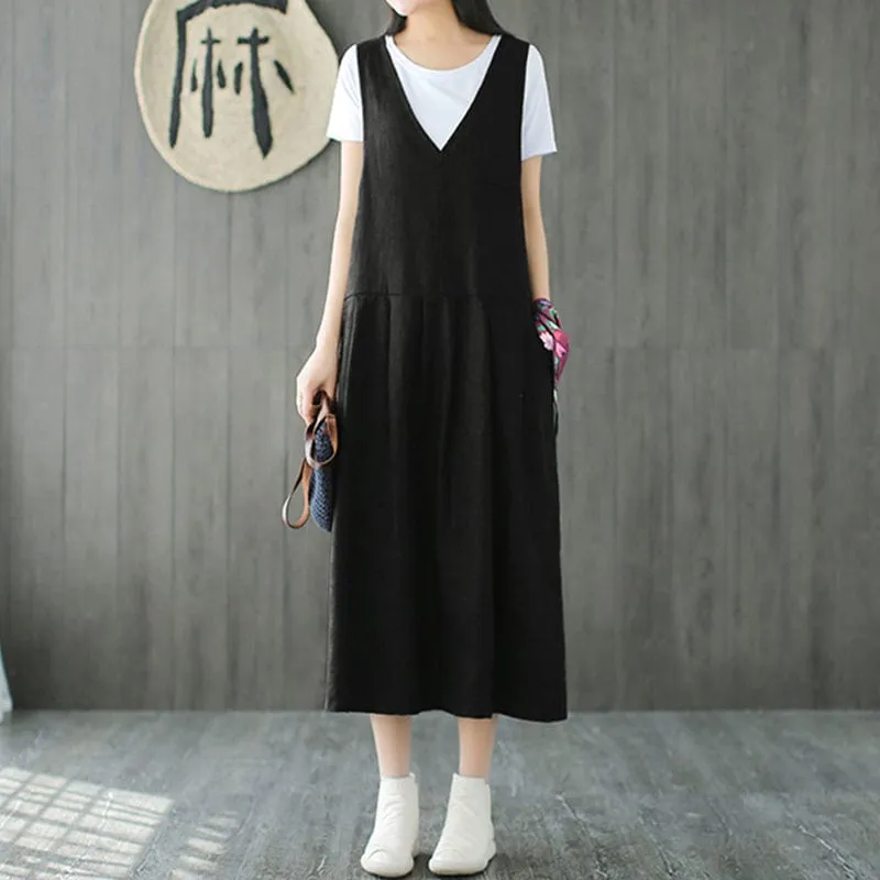 Maria Vintage Overall Dress