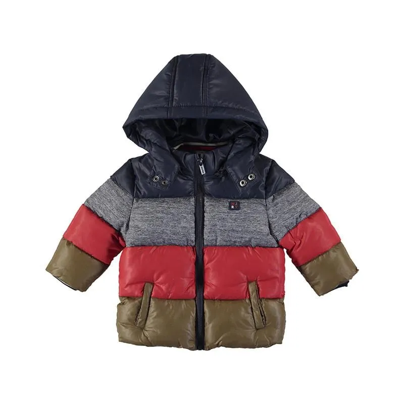 Mayoral - Padded Colour Block Coat - Navy