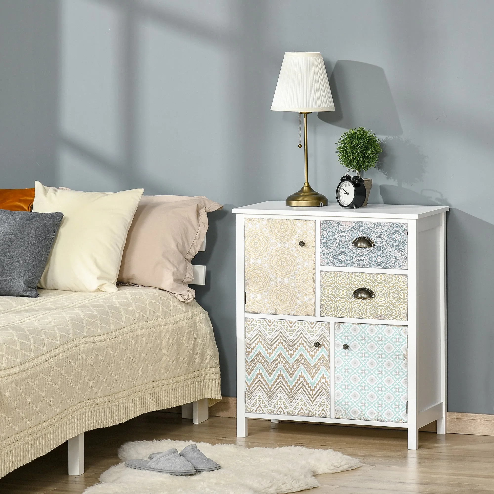 Medium-density fibreboard Shabby Chic Storage Chest