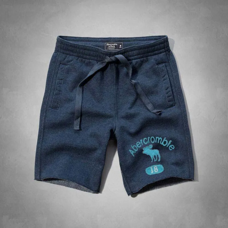 Men's Abercrombie & Fitch shorts Graphic Sweatpants-Blue