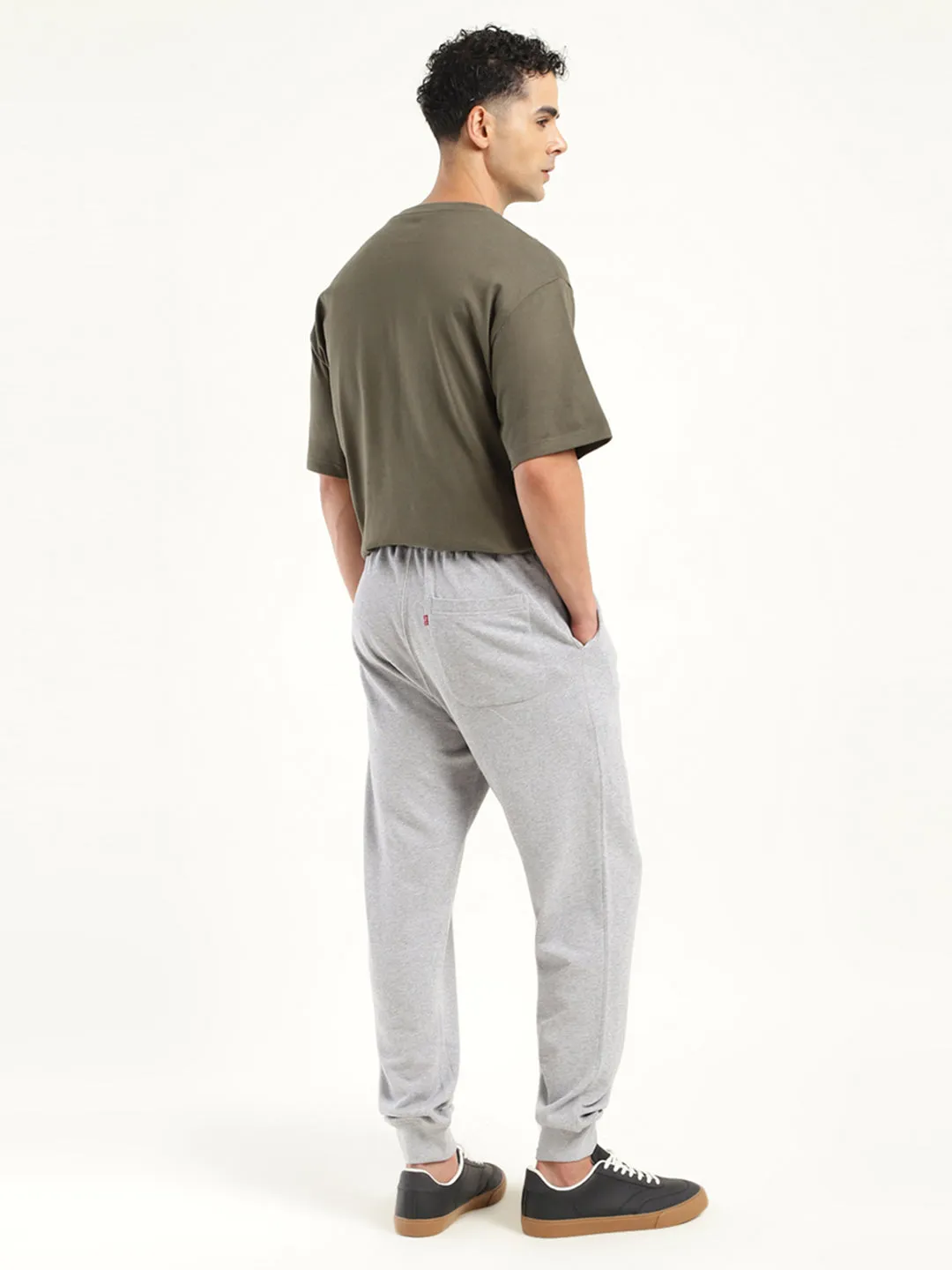 Men's Regular Fit Grey Joggers