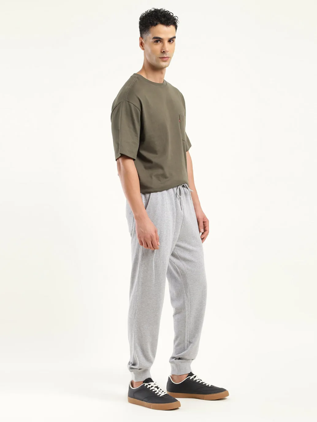 Men's Regular Fit Grey Joggers