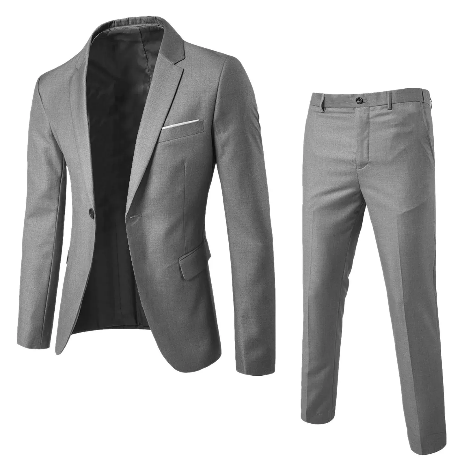 Men's Wedding Suit Elegant Blazer Pant Set